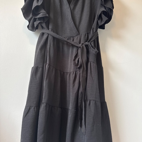 SHE+SKY Black ruffle dress - Picture 5 of 8